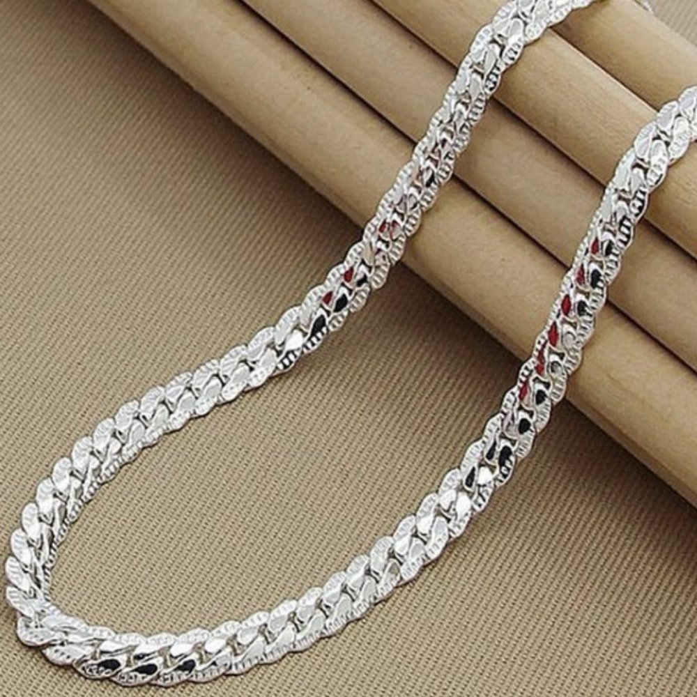 NEW 20'' 925 Sterling Silver Braided Snake Chain - Picture 2 of 11